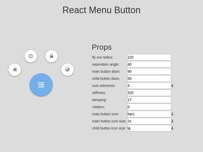 react menu
