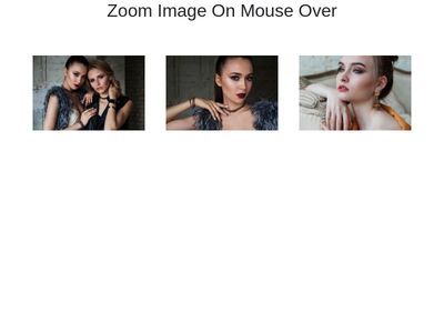 Zoome Image On Mouse Over