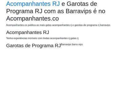 acompanhantes rj garotas de programa rj