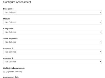 Configure Assessment