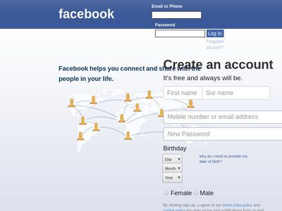 Facebook Landing Page