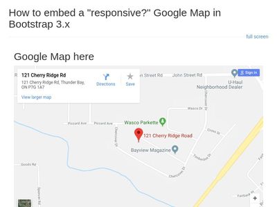 TEST: Google Map Embed
