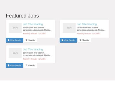Featured Jobs Layout