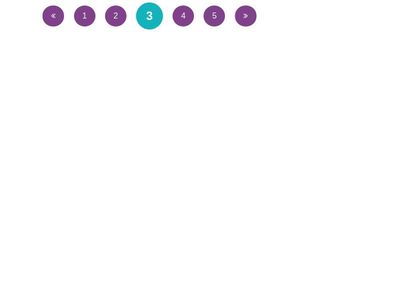 Rounded colored pagination pure css