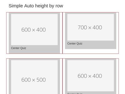 Responsive Auto Height by Row