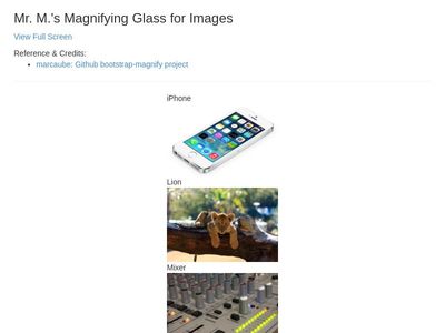 Magnifying Glass for Images