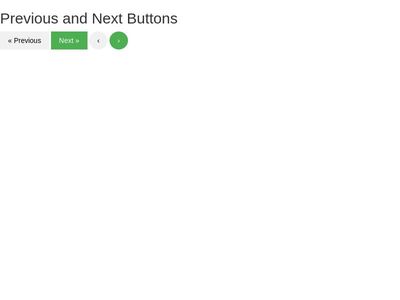 Previous and Next Buttons