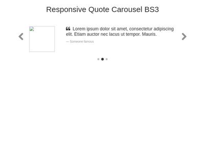 Responsive Quote Carousel