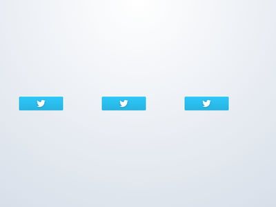 Animated Social Button with flip