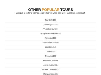 other tour list