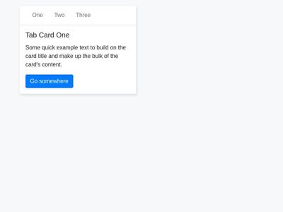 Bootstrap 4 card tabs