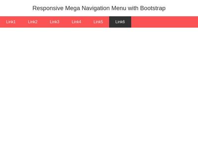 Responsive Mega Navigation Menu with Bootstrap