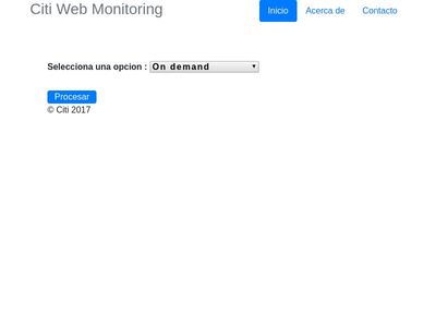 Citi Web Monitoring