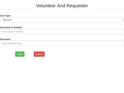 Volunteer and Requester