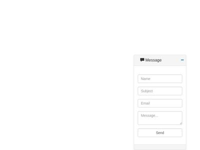 Quick Right Footer Responsive Message Box