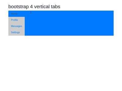 bootstrap 4 vertical tabs