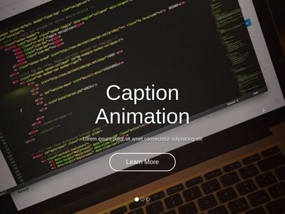 slider with animated caption