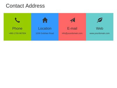 contact Address bar