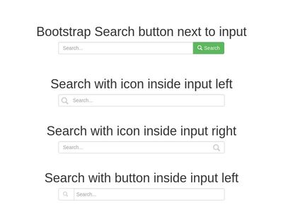 Search input with buttons and icons inside and next