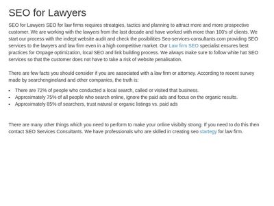 Law Firm SEO Experts