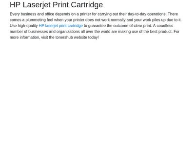 HP Laserjet Print Cartridge