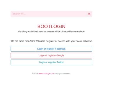 Bootstrap 4  - advanced login