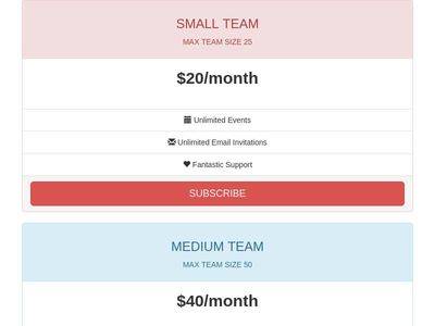 Simple Pricing Tables with Animation