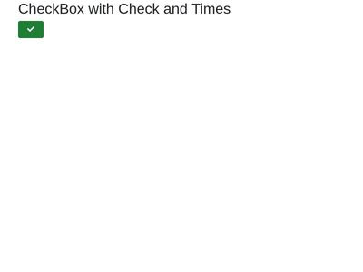 CheckBox with Check and Times