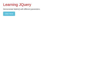 learning JQuery