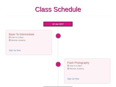 Pixel Class Schedule V2