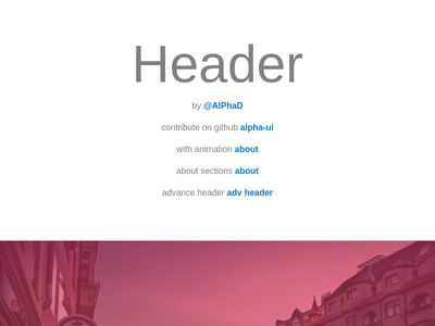 Header Sections -  User Interface #User-Interface #ui