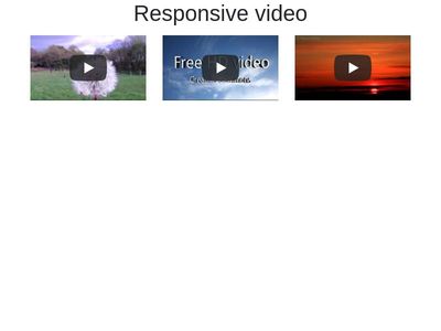 Responsive video