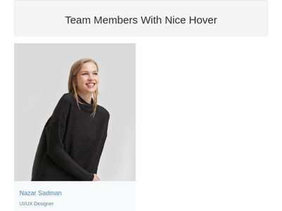 Team Members With Nice Hover