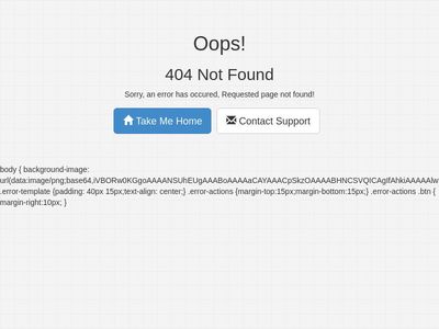 Simple 404 Not Found Page