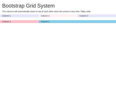 Bootstrap (Grid System)