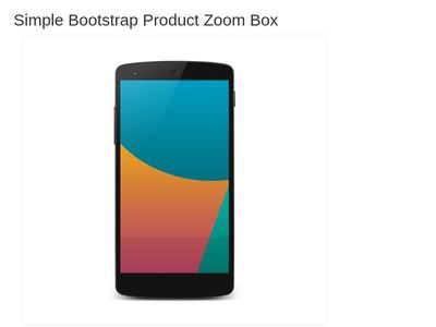 Product View Zoom Box