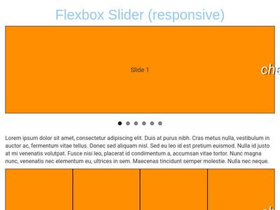 flex box slide jquery