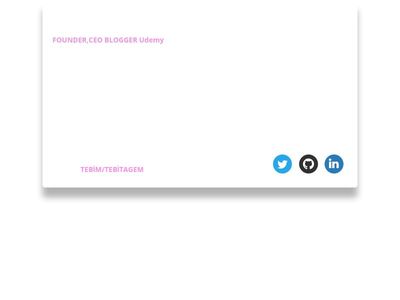 Mastering CSS Project Assignment #3 - Business Card