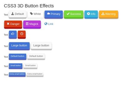 3d button