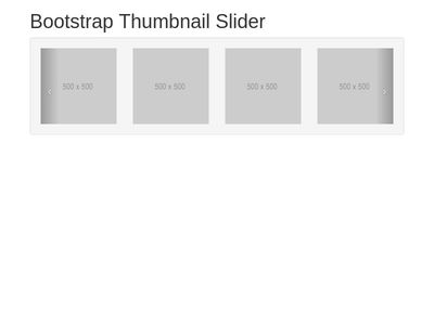 Bootstrap Thumbnail Slider