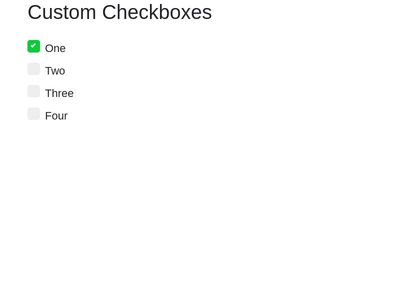 Custom Checkboxes