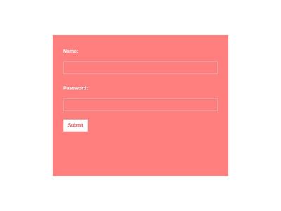 Login form with background image