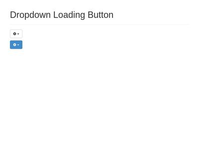 Dropdown loading button