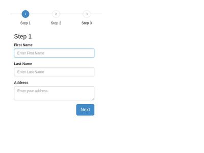 Step by step tab style Wizard using Bootstrap By Deepak anand